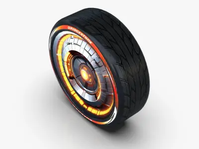 D2 Wheelrim Maresal3d Low-poly 3D model