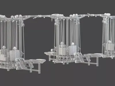 Technogym Cable Stations 12 3D model