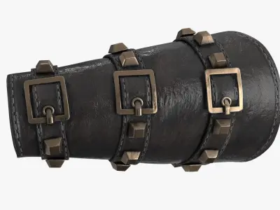 Arm Bracers Low-poly 3D model