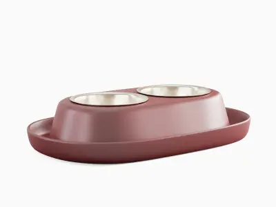 Plastic Pet Bowl 03 3D model