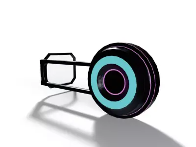 Sci-Fi Headset Low-poly 3D model