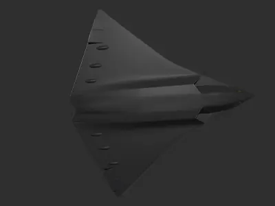 China New Chengdu J-36 Low-poly 3D model