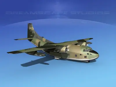 Fairchild C-123B Provider USAF 5 3D model