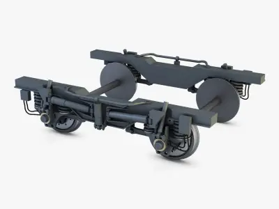 High speed train chassis v 1 3D model