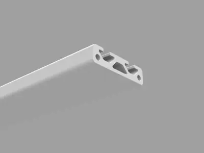 Bosch 40x10 mm groove 5 higres aluminum profil 3D model