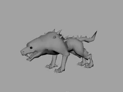 WolfLowpoly Free 3D model