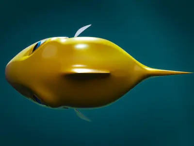 Small Fish Animated Low-poly 3D model