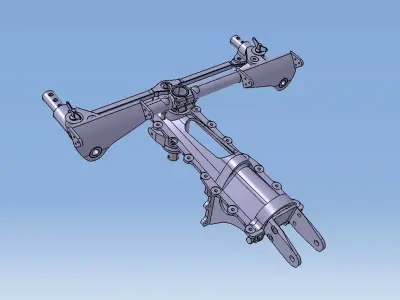 Rudder pedals MiG-21 3D model