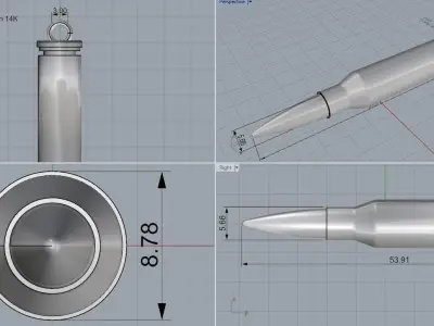 Bullet Pendant 0523 3D print model