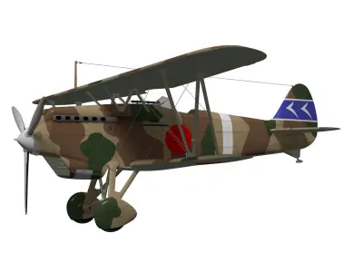 kawasaki Ki-10 Perry 3D model