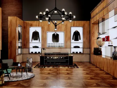 clothing shop 3D model