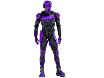MECHA SOLDIER-Z  Rigged for Unreal Engine - Unity - MIXAMO 3D model