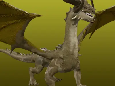 Desert Dragon Ancient 3D model