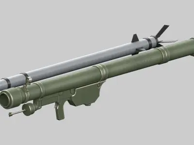 Missile Launcher Low-poly 3D model