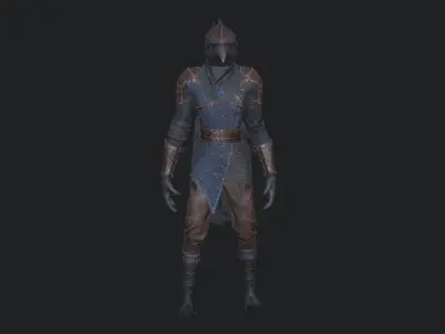 Raven - Modular Character Low-poly 3D model