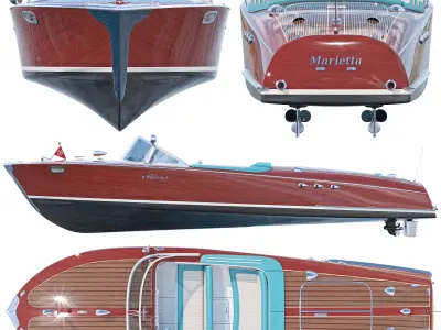 Boat Riva Ariston Marietta 3D model