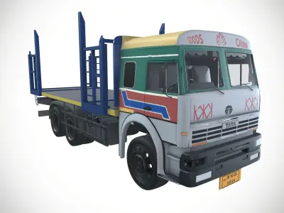 Tata LPT 2518 Truck 10 wheeler Goods Carrier 3D model