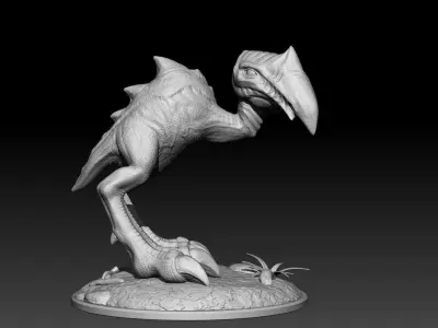 Scavenger bird Free 3D print model