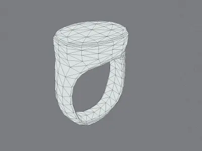 Low Poly Bronze Celtic ring Anillo Celta bronce Low-poly 3D model