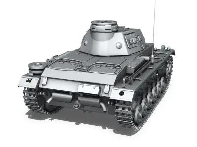 Panzer III - PzKpfw III - Ausf E 3D model