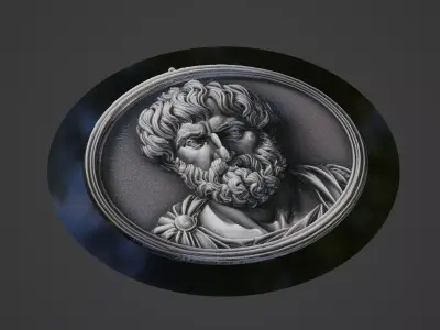 Aristotle Medallion 3D print model