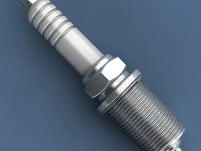 Realistic Spark plug 3D model