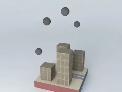 6th Physics Meteor Attack Destruction Free 3D model