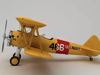 Boeing Stearman M 75 3D model