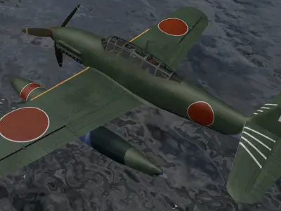 Aichi M6A1 Seiran 3D model