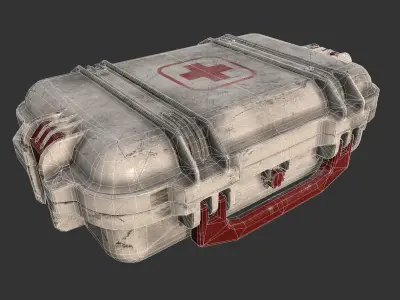 First Aid Kit Medical Supplies Low-poly 3D model