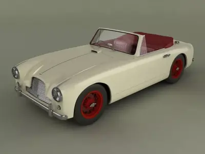 Aston Martin DB2 4 mk1 drophead cabrio 3D model