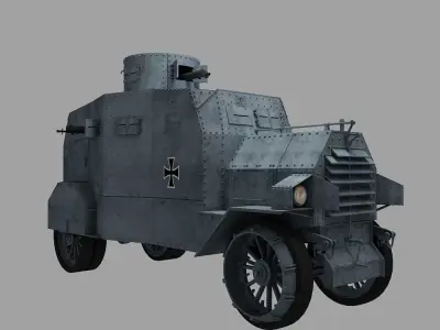 EHRARDT  E-V 4   ARMOURED CAR 3D model