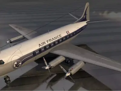 Vickers Viscount 3D model