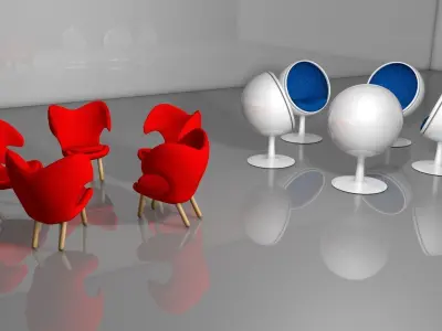 Chair egg chairs Free 3D model