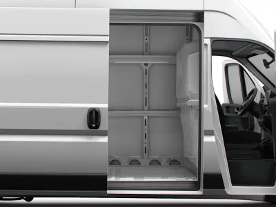 Fiat e Ducato Van L3H3 HQ Interior 2025 3D model