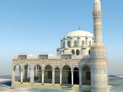 Sinan Pasha Mosque Low-poly 3D model