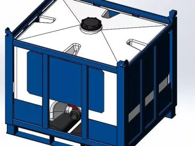 Assmans-ACO Container - Pallet Tank - PTC-125 3D model