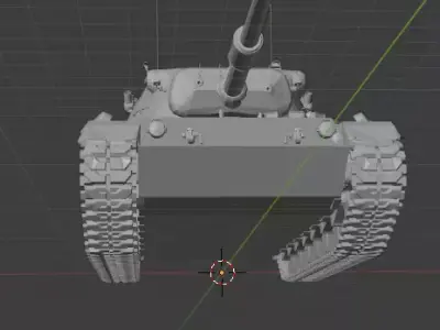 Leopard 1A5 German MBT Free 3D print model