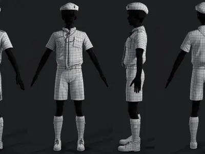Scout Low-poly 3D model