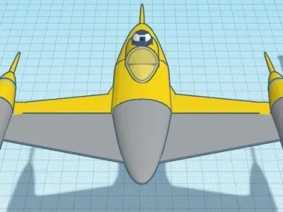 N-1 and BTL Y-Wing and TIEdg Sith trooper Fighter T-70 X-wing 3D print model