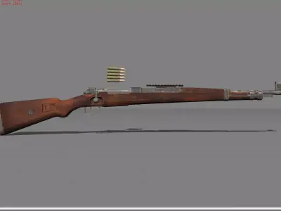 Kar98k Low-poly 3D model