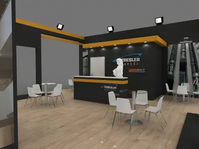 Exhibition Stand - ST0034 3D model