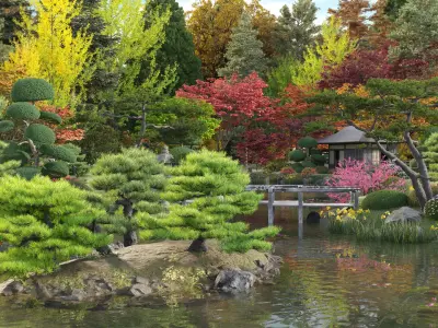 Bundle 24 - Japanese Garden 3D model