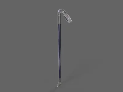 PBR Crowbar V1Blue Low-poly 3D model
