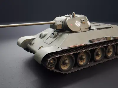 T-34 - WW2 Soviet Medium Tank 3D model