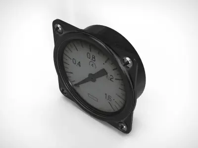 Analog Indicator PBR Low-poly 3D model