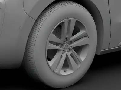 Vauxhall Zafira Life 2019 wheel 3D model