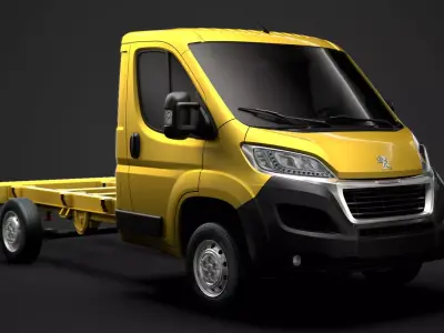 Peugeot Boxer Chassis Truck Single Cab 3450WB 2020 3D model