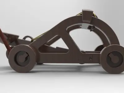 Desktop Catapult 3D model