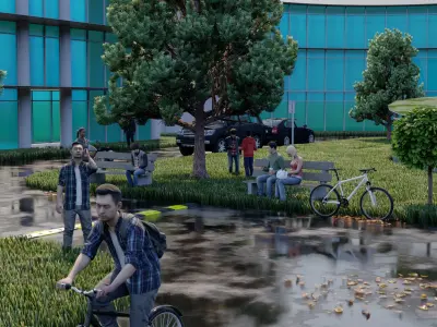 Commercial IT Park Lumion Scene 3D model